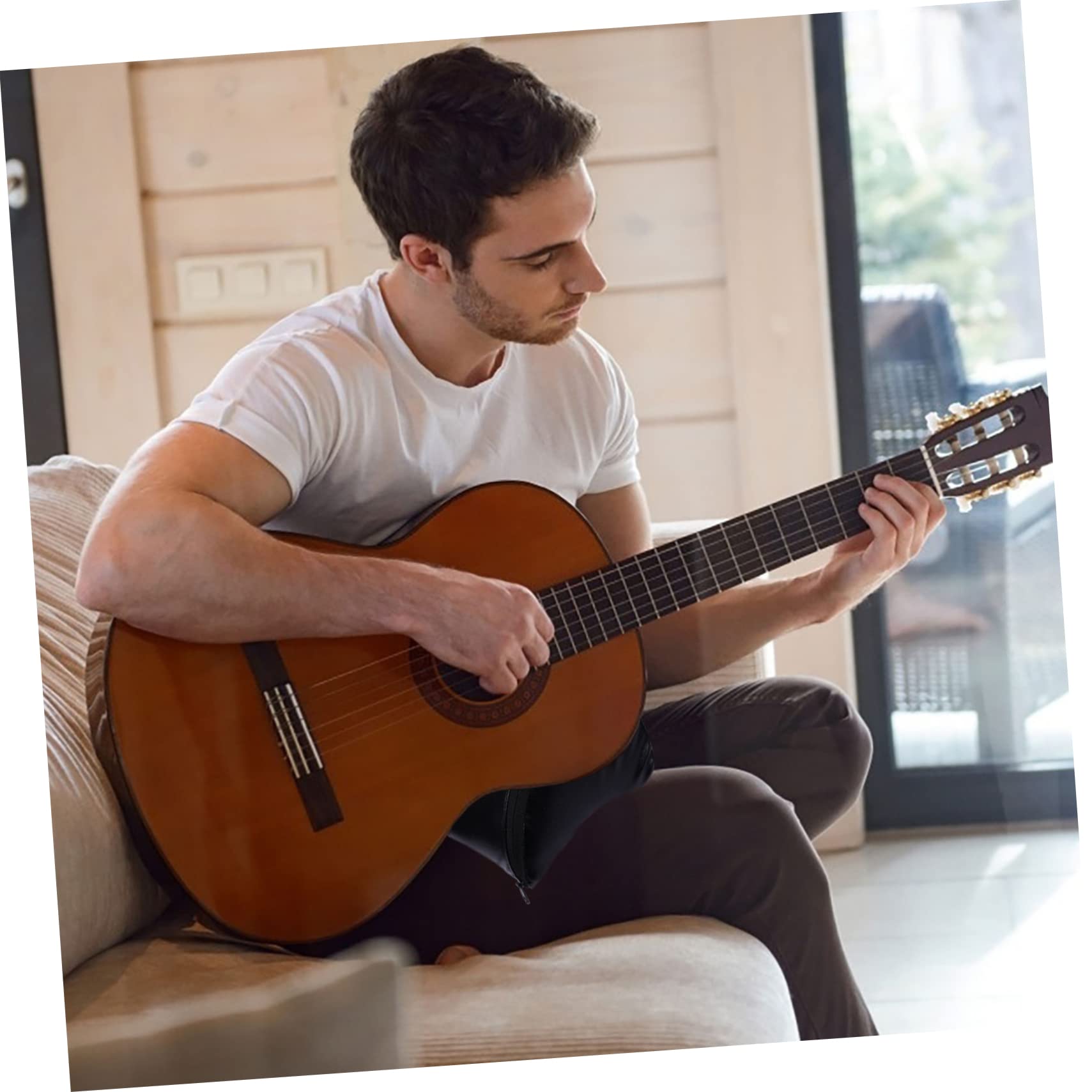 Gitarrenkissen für Klassische Gitarren, Schwarz, Rutschfest und Leicht