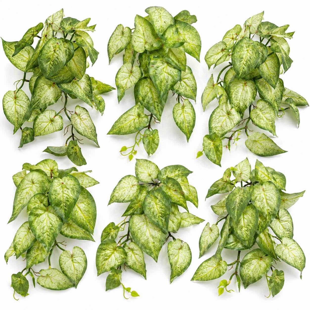 Multipack Leaf Design Artificial Hanging Plants