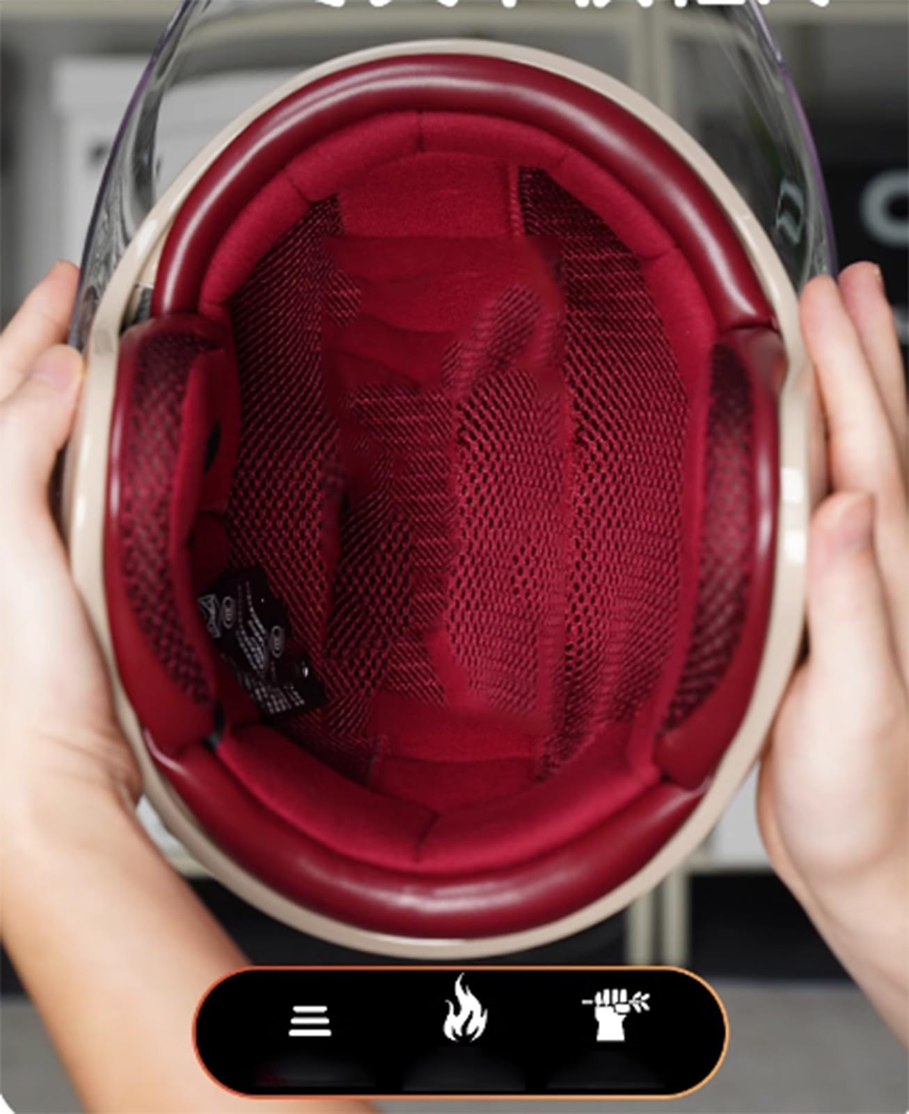 Casco De Moto De Dibujos Animados Para Niños, Bonito Casco Retro De 3/4, Casco Abierto Para Jóvenes, Para Las Cuatro Estaciones, Para Niños 2 A 12 Años Para Niñas Y Niños Con Visera A,M50-55CM
