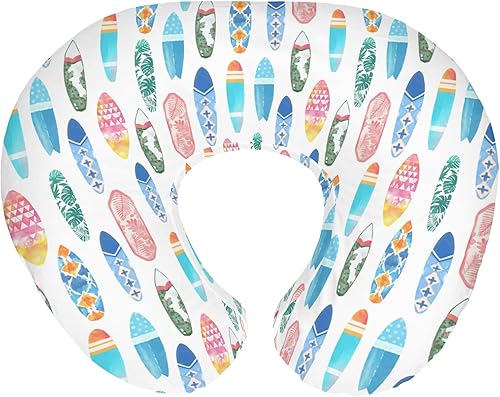 Fundas de almohada coloridas de enfermería para niños y niñas, para verano, surf, guardería, alimentación, almohadas para lactancia materna,