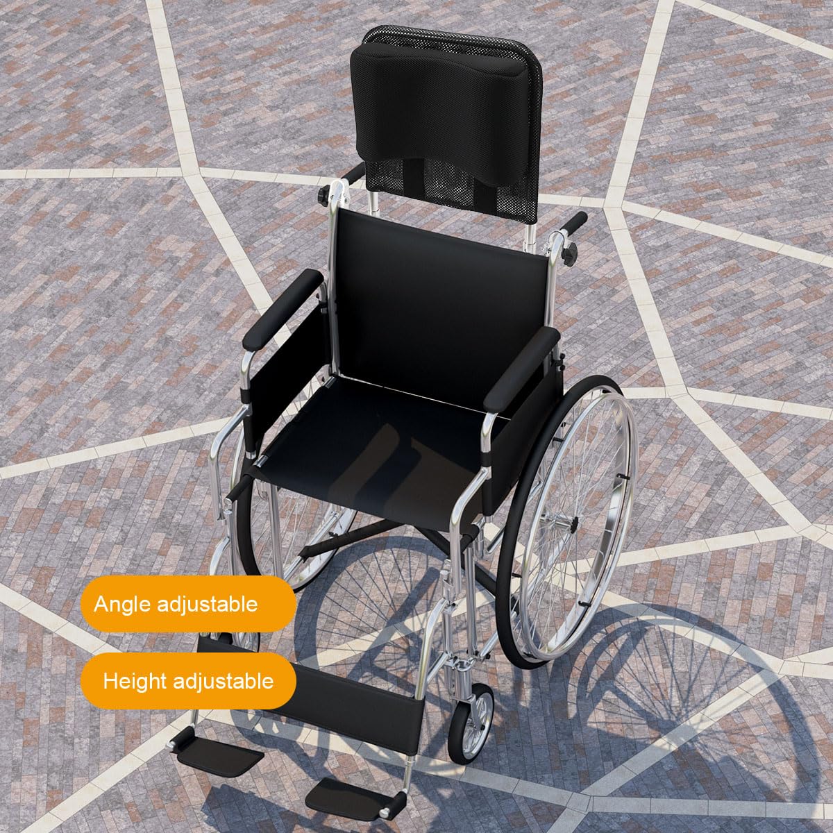 Universal-Rollstuhl-Kopfstütze, Portable Rückenlehne Nackenstütze