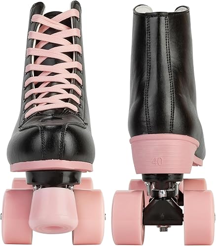 Miniatura 6 de Unisex Indoor and Outdoor Roller Skates Classic High-top for Adult Skating Four-Wheel Roller Skates