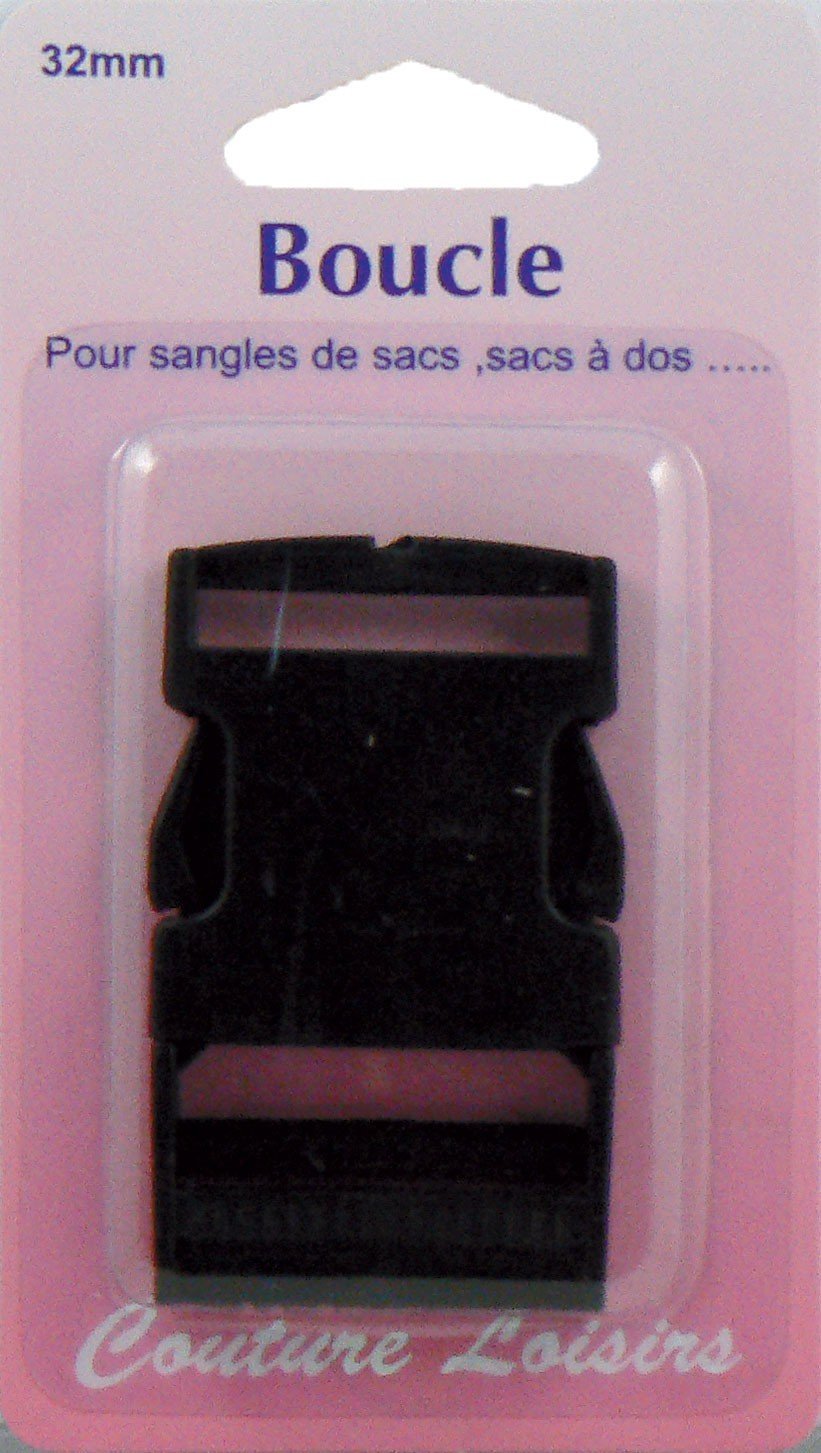 Hemline Strap Replacement Buckle - Black (32mm) H454.32.B Bags Luggage