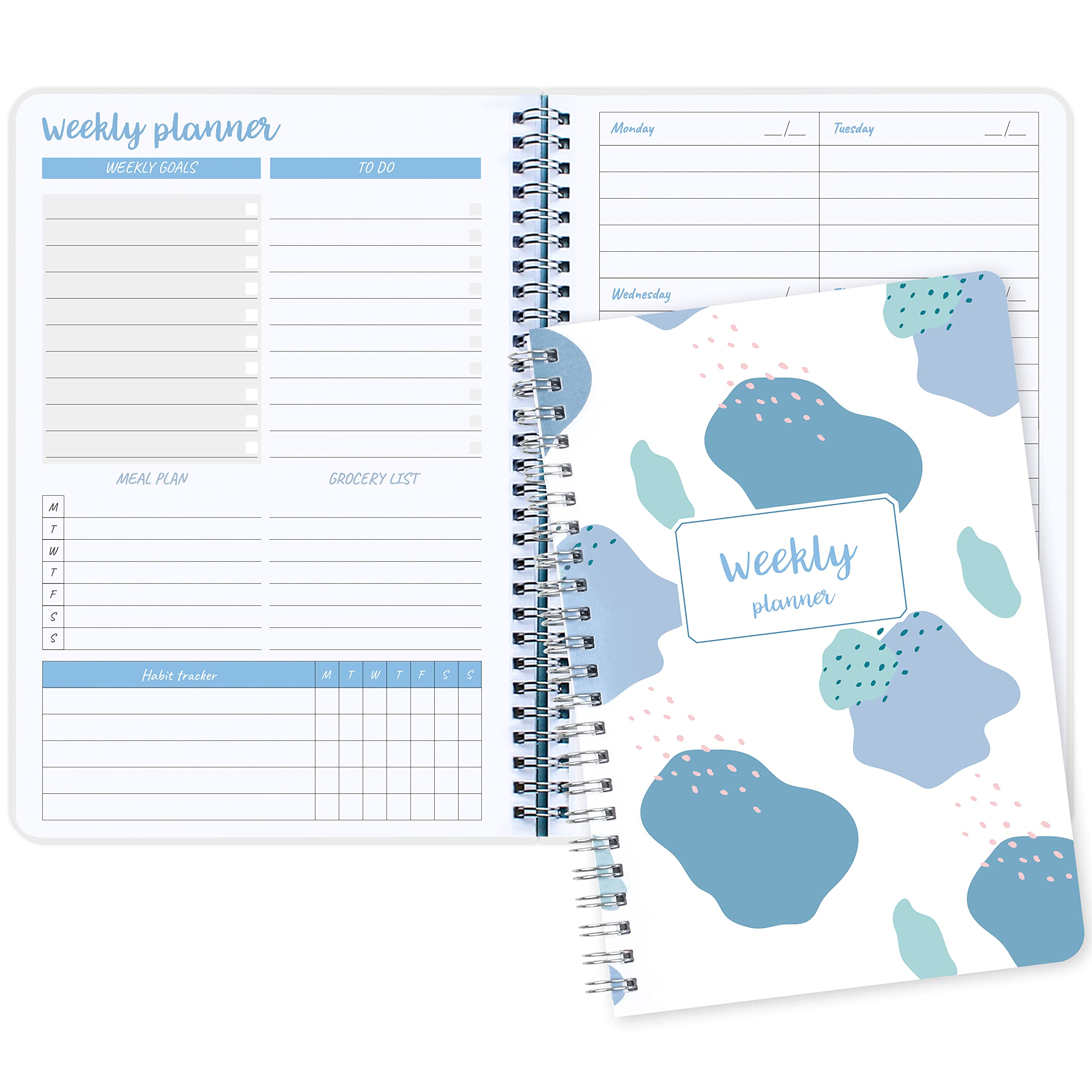 Monthly Academic Planner 2025-2026 Monthly Calendar Planner from Jan 2025 - Dec 2026, 9'' x 11'',Strong Twin-Wire Binding