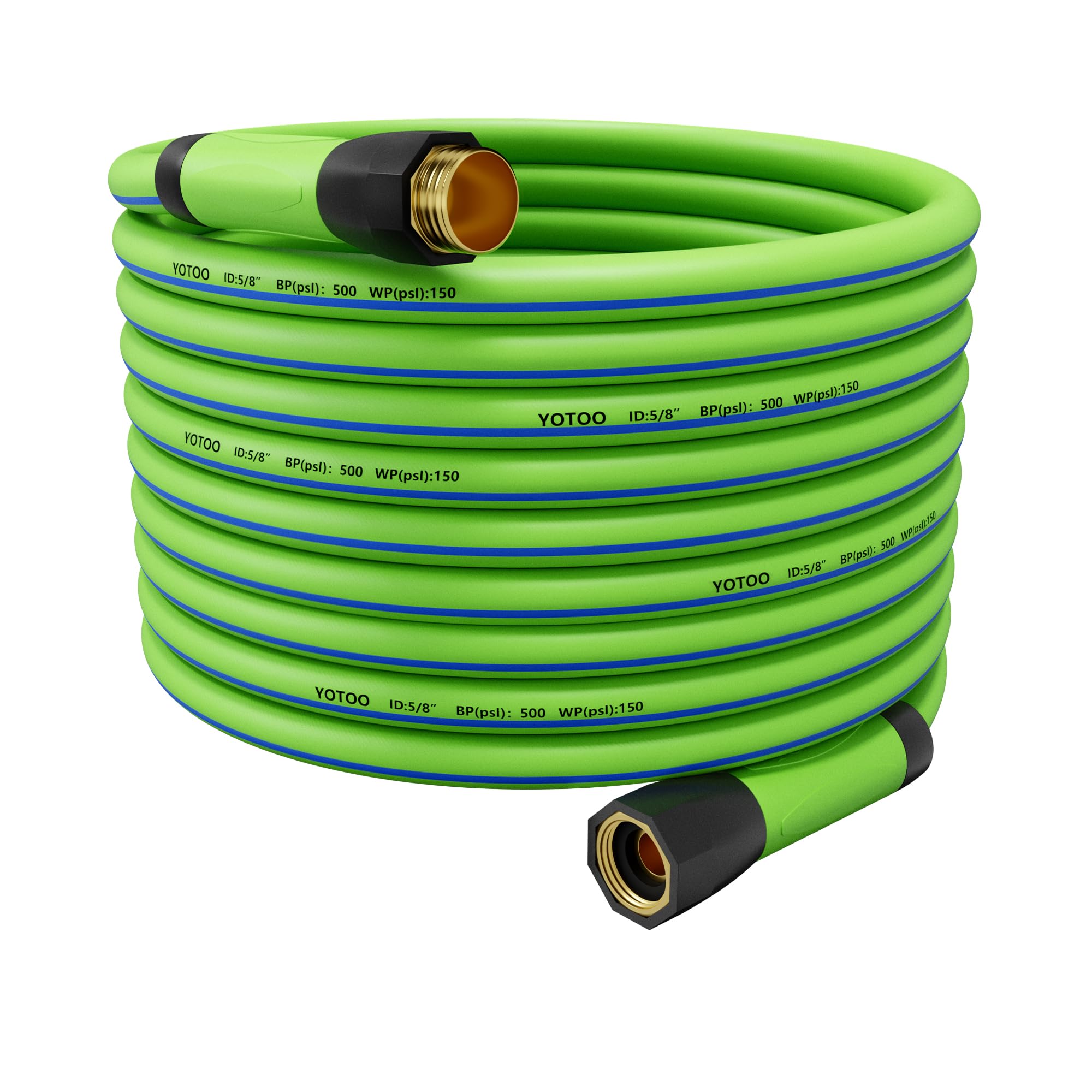 Tuyau d'arrosage hybride YOTOO de 30m avec raccords en laiton