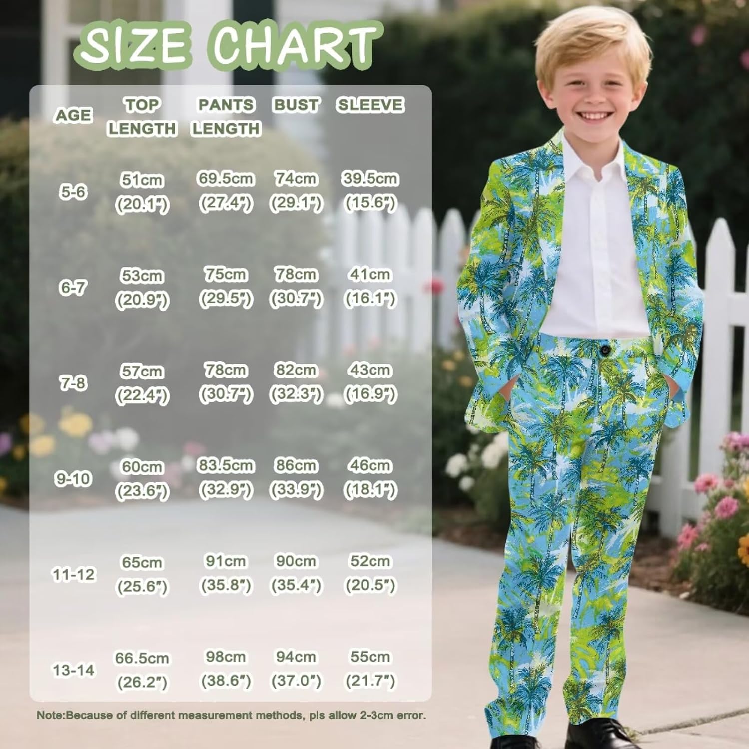 Boys Formal Suit Set, 2 Piece Tuxedos Kids Slim Fit Blazer Pant Sets Comfy Dress Suit Set Size 5-14 Years