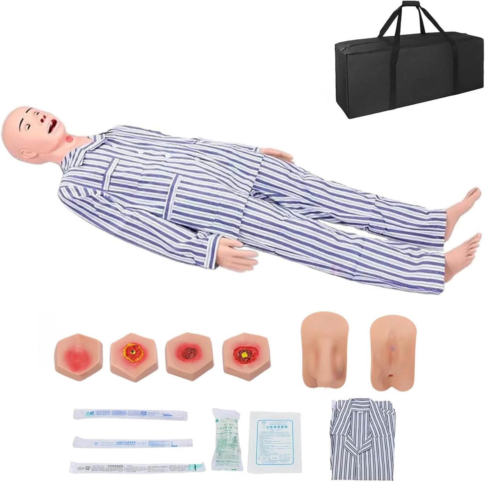 Générique Mannequin médical pour soins infirmiers de 5,57 pieds avec 3 modules musculaires,Male