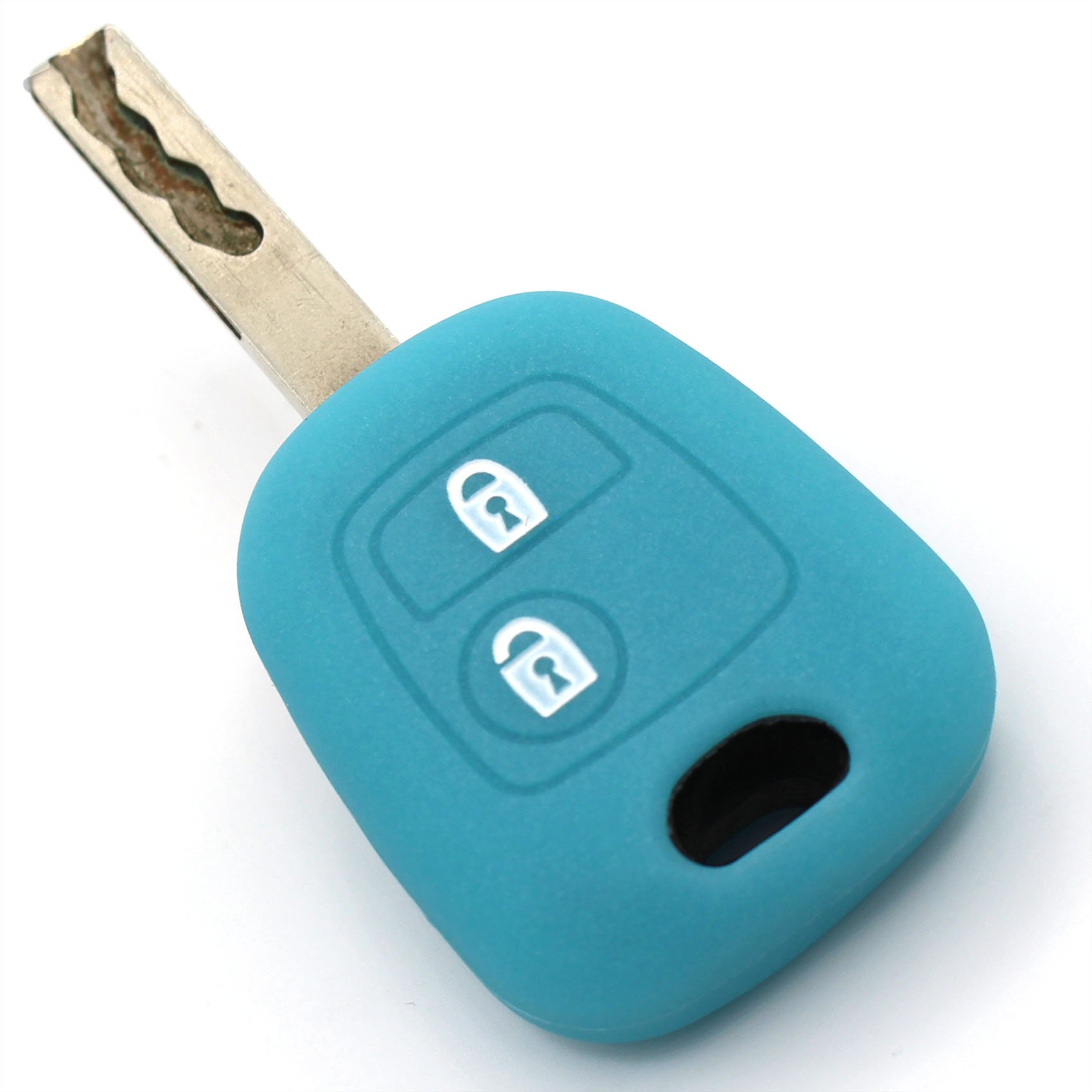 Renault 2-knops klapsleutel sleutelhoes - zwart - Autosleutel.nl