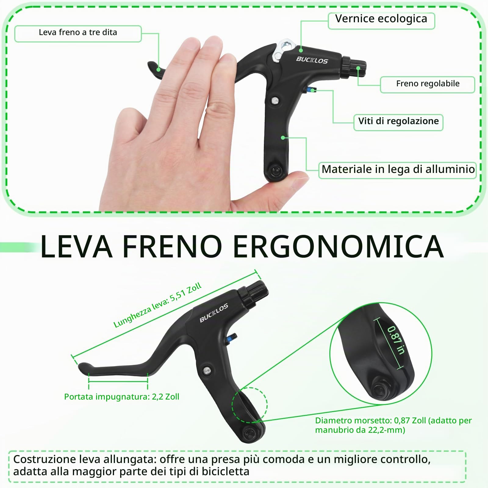 Set di freni a disco per mountain bike, freni a disco meccanici MTB con leva in alluminio/rotore/is/PM da 160 mm per e-bike/pieghevoli/scooter/fatbike