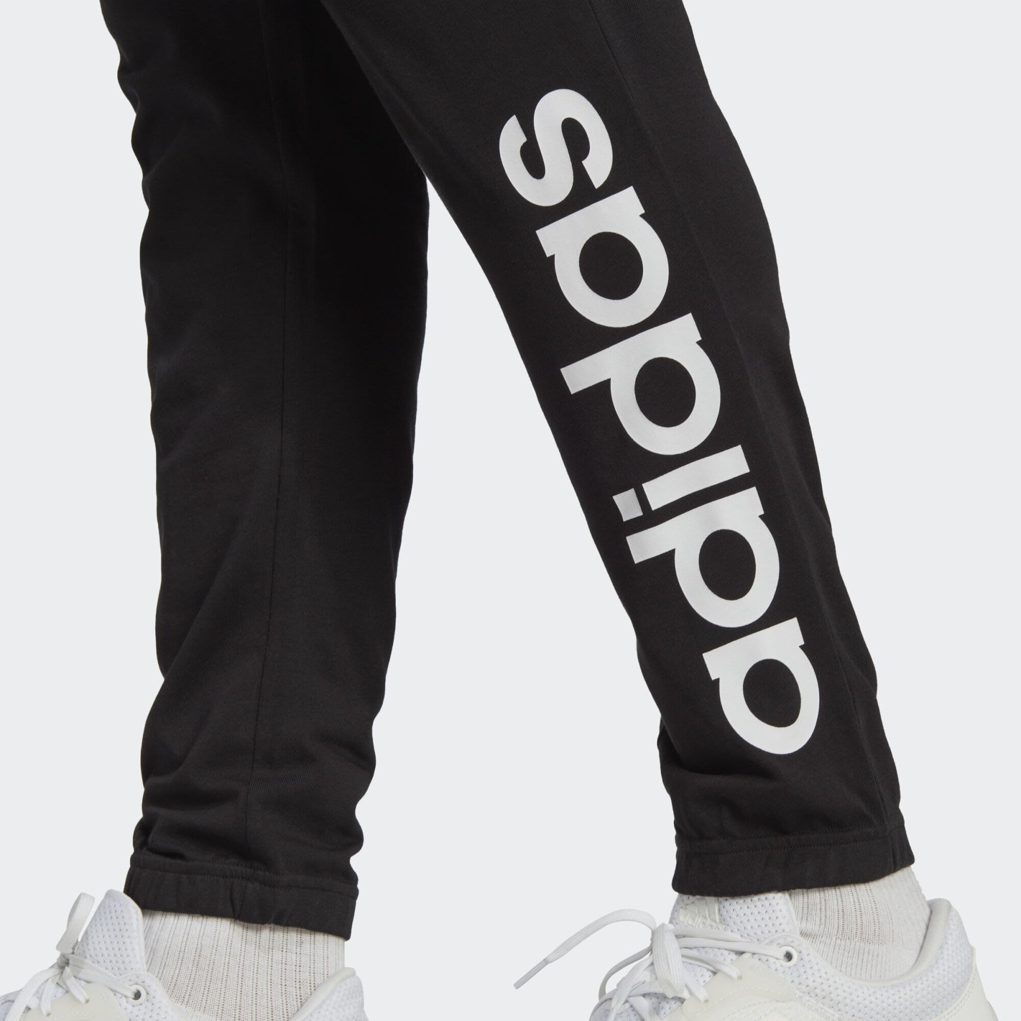 Adidas - Essentials Single Jersey Tapered Elasticized Cuff Logo Pants, Pantaloni Sportivi Uomo