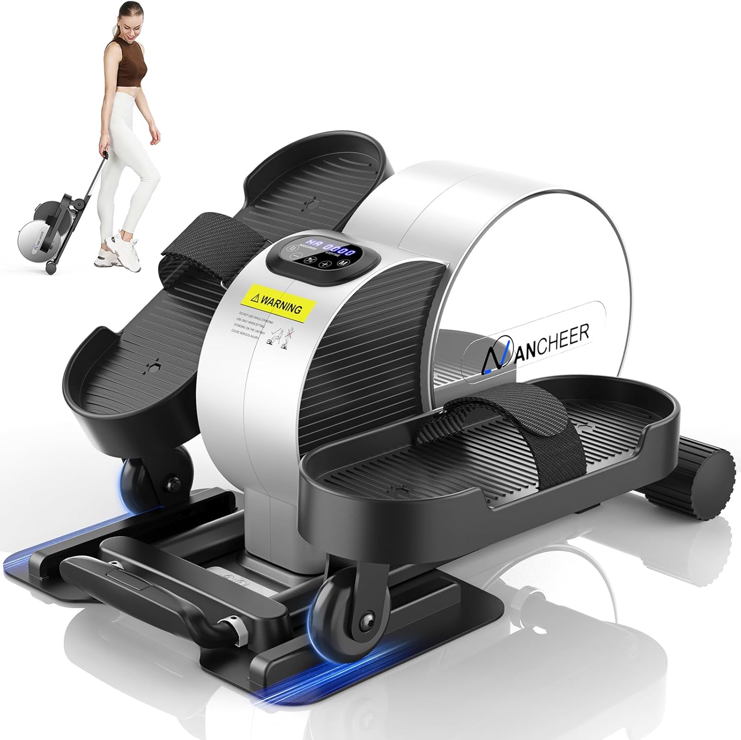 Under Desk Elliptical Exercise Machine Ancheer Elliptical Review