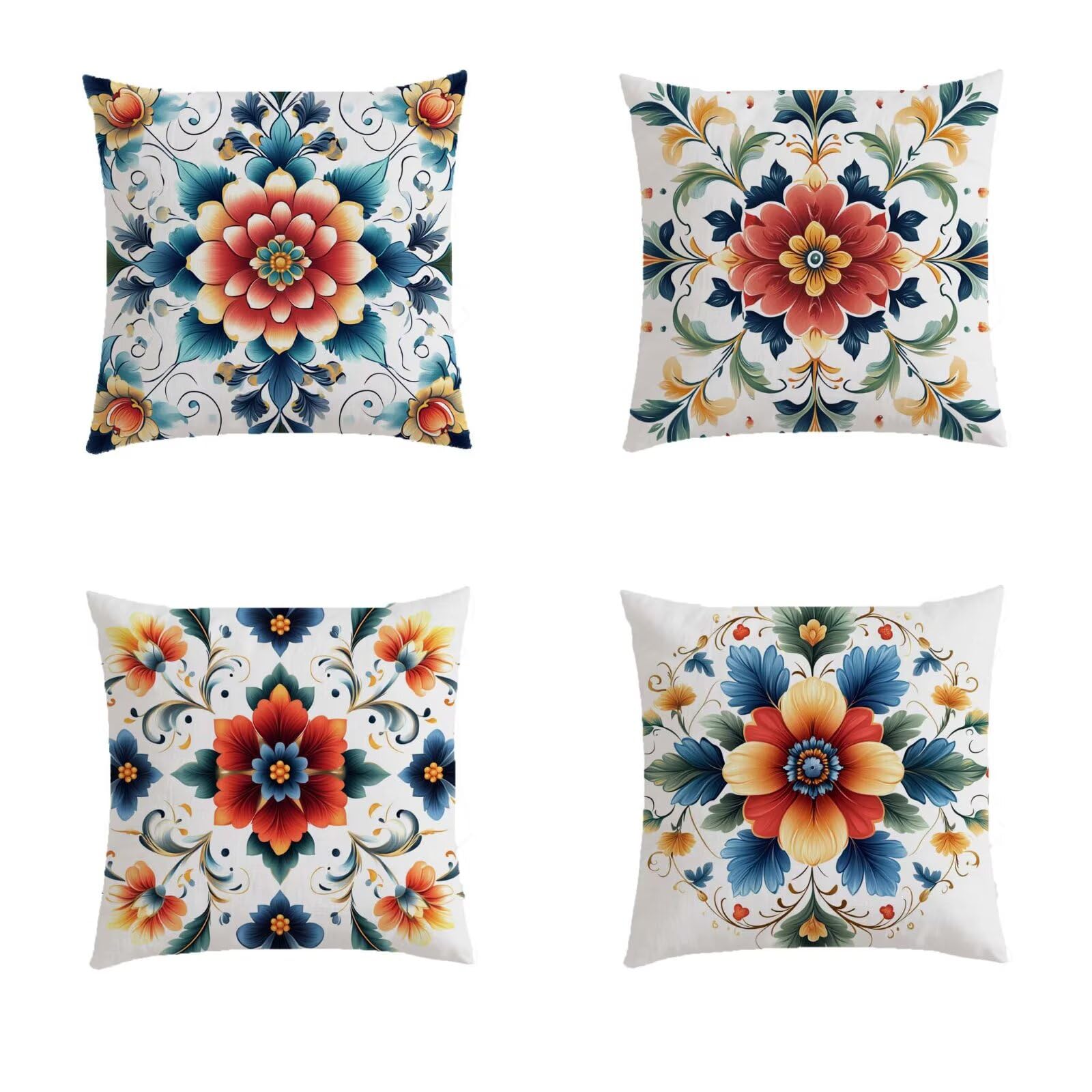 Taie Oreiller Bohemia Gifts Housse de Coussin Fleurie Idée Cadeau