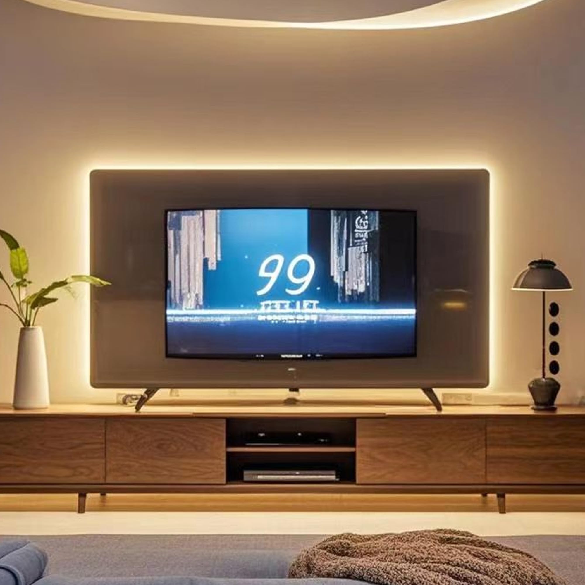 KUKUMAO LED Strip Light 2M 3000K, Warm White LED Strips, Dimmable COB LED Strip, CRI 80+ Strip Lights - Image 4