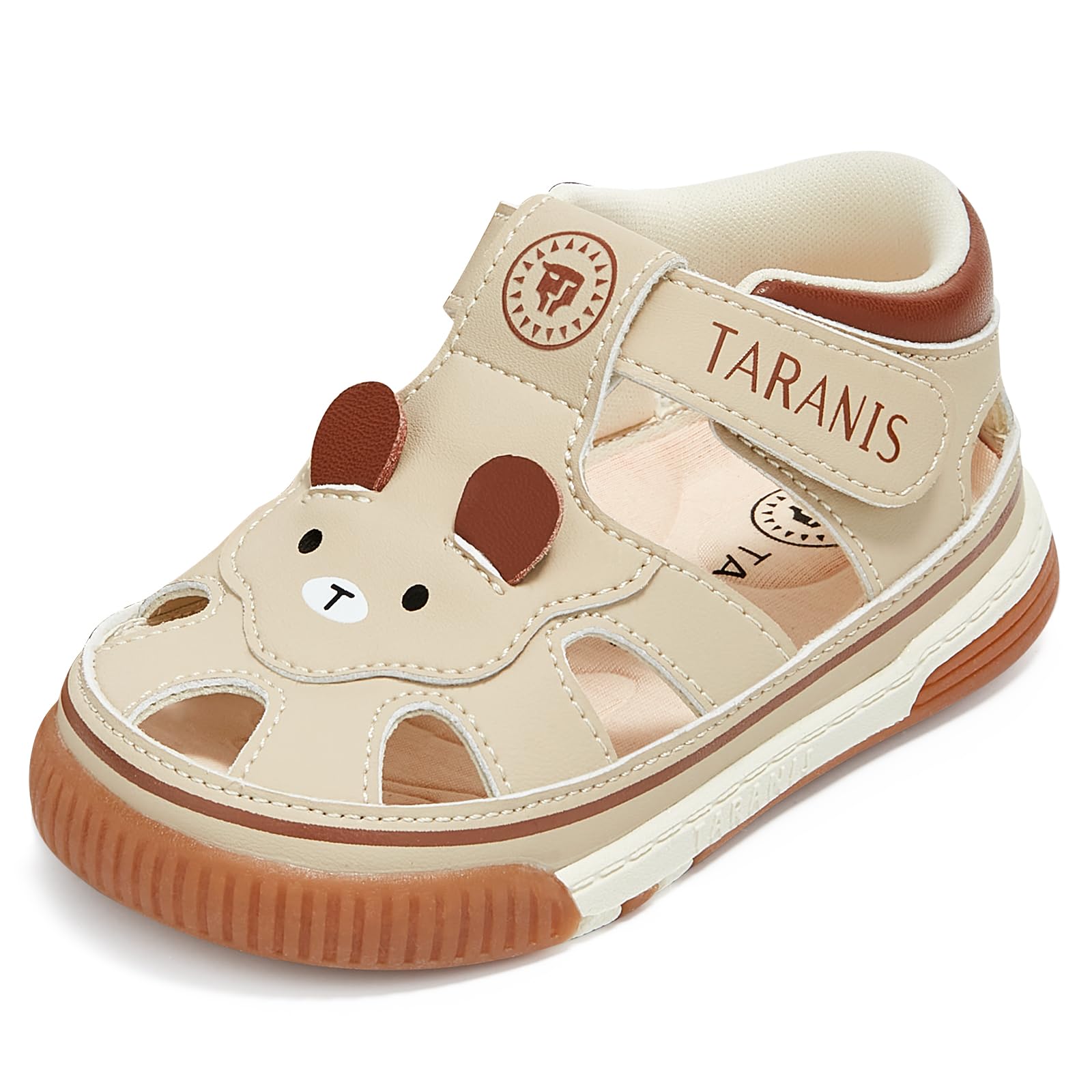 TARANIS Baby and Toddler Boys Girls Summer Sneakers Lightweight Sandals Breathable Strap Athletic Running Squeak Shoes Prevention of