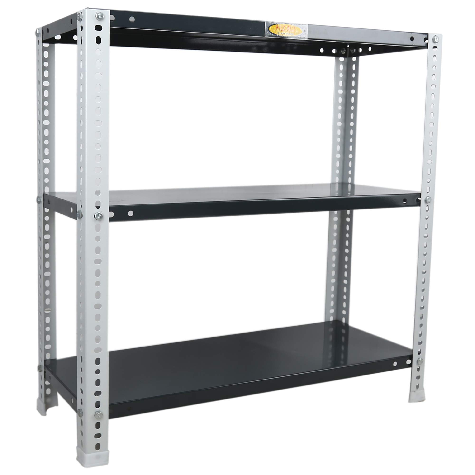 Mil-Nil Prime CRC Sheet 3 Shelf Multipurpose Slotted Angle Rack, 30 x 30 x 12 Inch, 24 Gauge [Grey/Havels(Powder Coating)] 16 Gauge Angles (B08GKW6XQB) Amazon Price History, Amazon Price Tracker