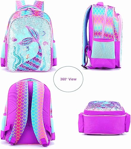Miniatura 3 de THE Crafts Mochila escolar reversible con lentejuelas, ligera, para niños pequeños, para preescolar, jardín de infantes, primaria