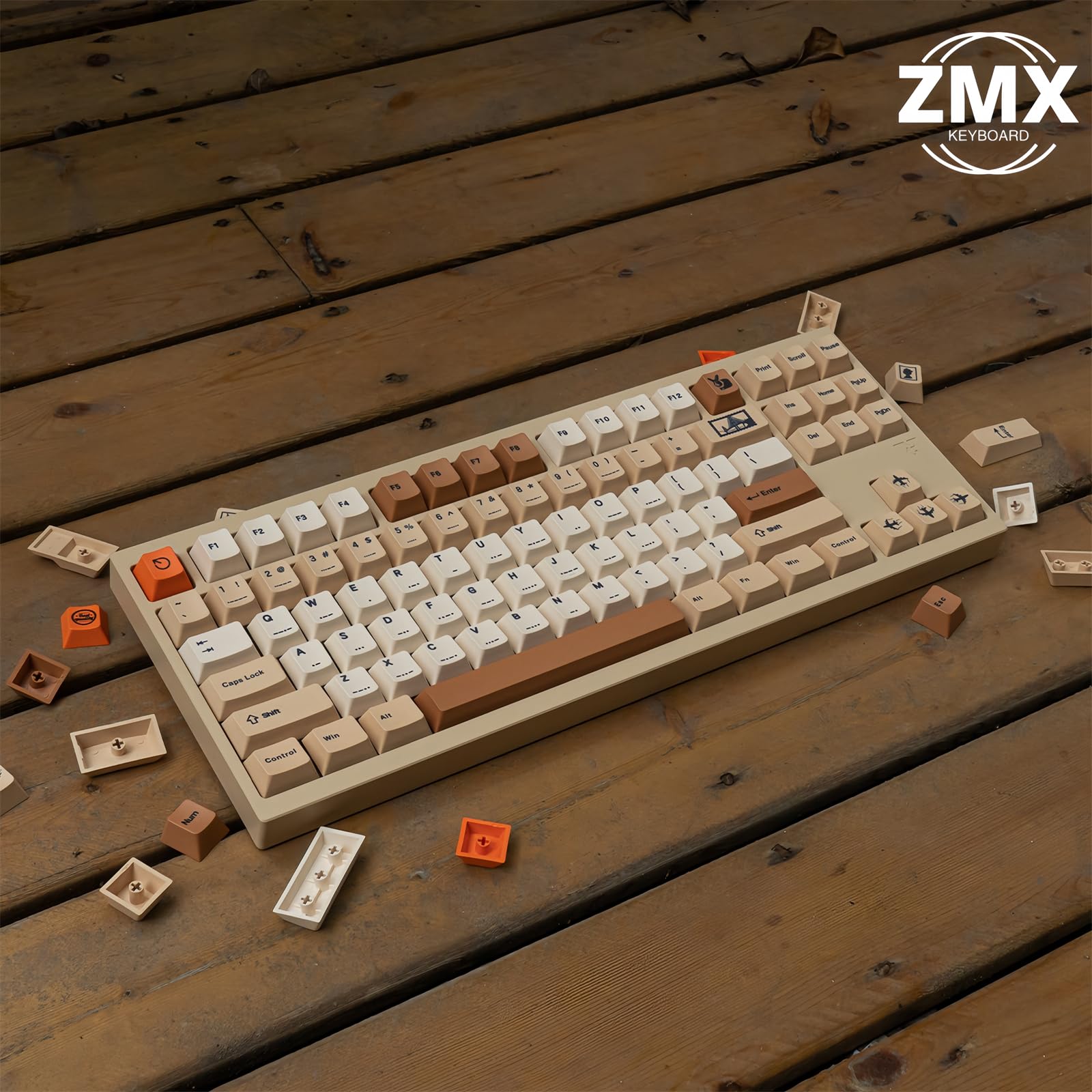 Amazon.co.jp: ZMX PBT レトロキーキャップ チェリープロファイル 厚手