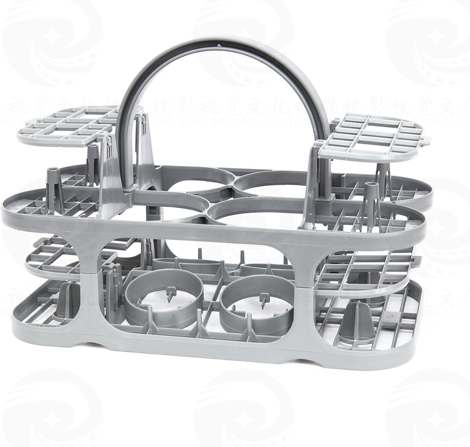 Dishwasher Basket for Baby Bottle Item, Baby Bottle Washging and Drying Rack, Grey
