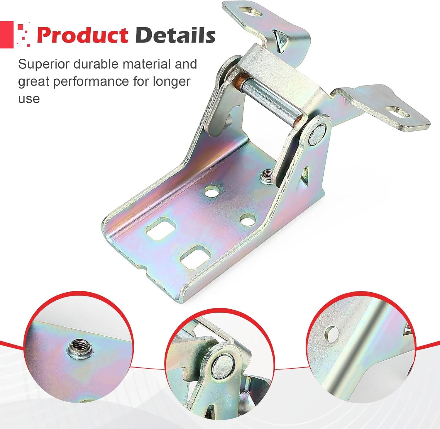 55275464AC Lower Door Hinge for Front Door Left Driver or Right Passenger Side Compatible with 1996-2002 Dodge Ram 1500 2500 3500 Replace# 55275464AC （Pack of 1pcs） (55275464AC, 1pcs)