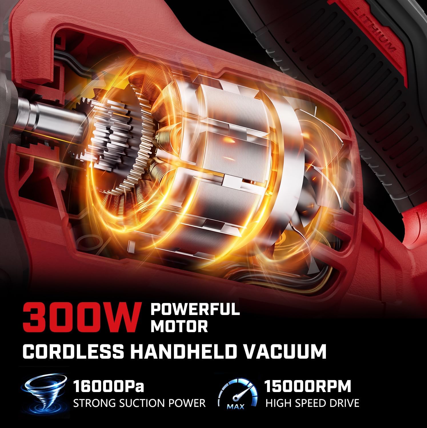 Cordless Vacuum Compatible with Milwaukee 18V Battery (No Battery)