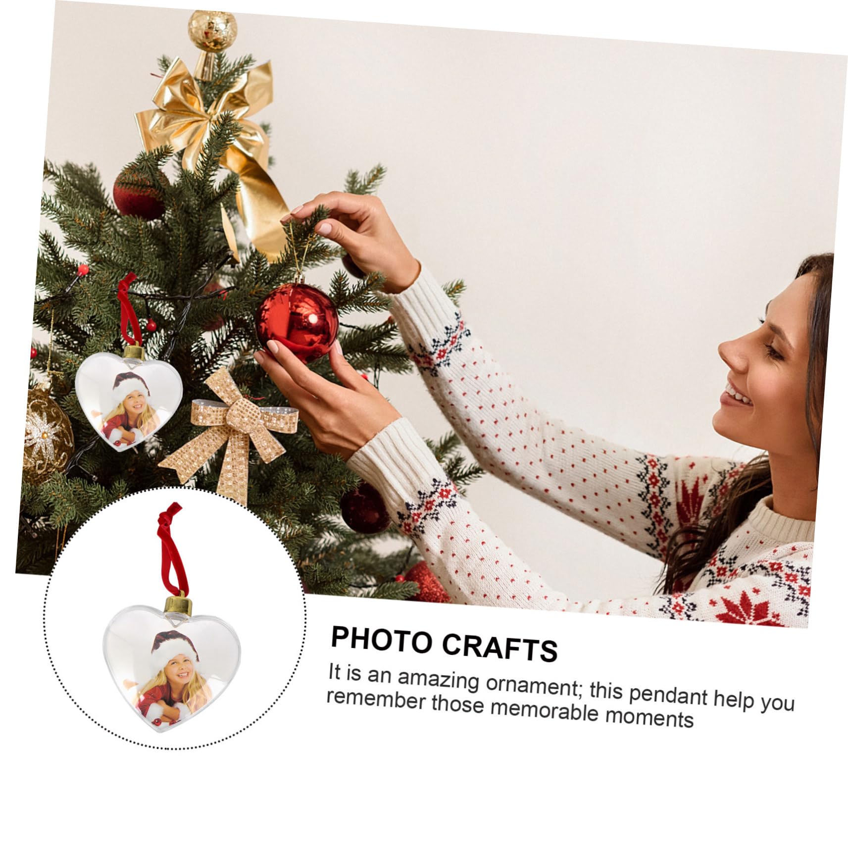 Zerodeko 18piezas Colgantes De Foto DIY Adornos De Transparente para Decoración De Fiestas y Escenas Casa Marco De Fotos Colgante Artesanal