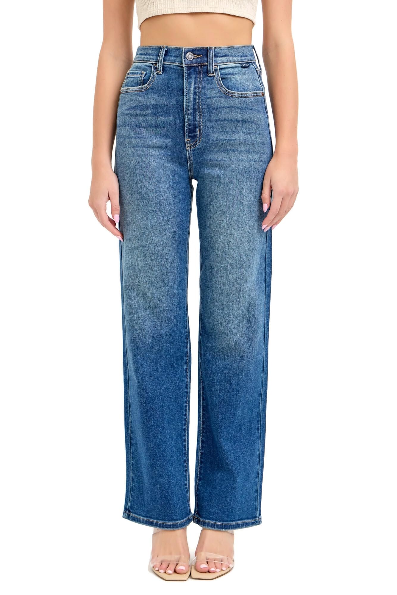 Cello Jeans Women's Super High Rise Dad Jeans