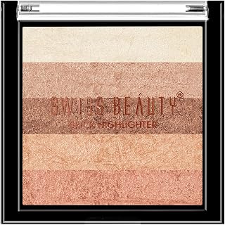 SWISS BEAUTY Brick Highlighter Palette, Face MakeUp, Multicolor-04, 7g Price In India