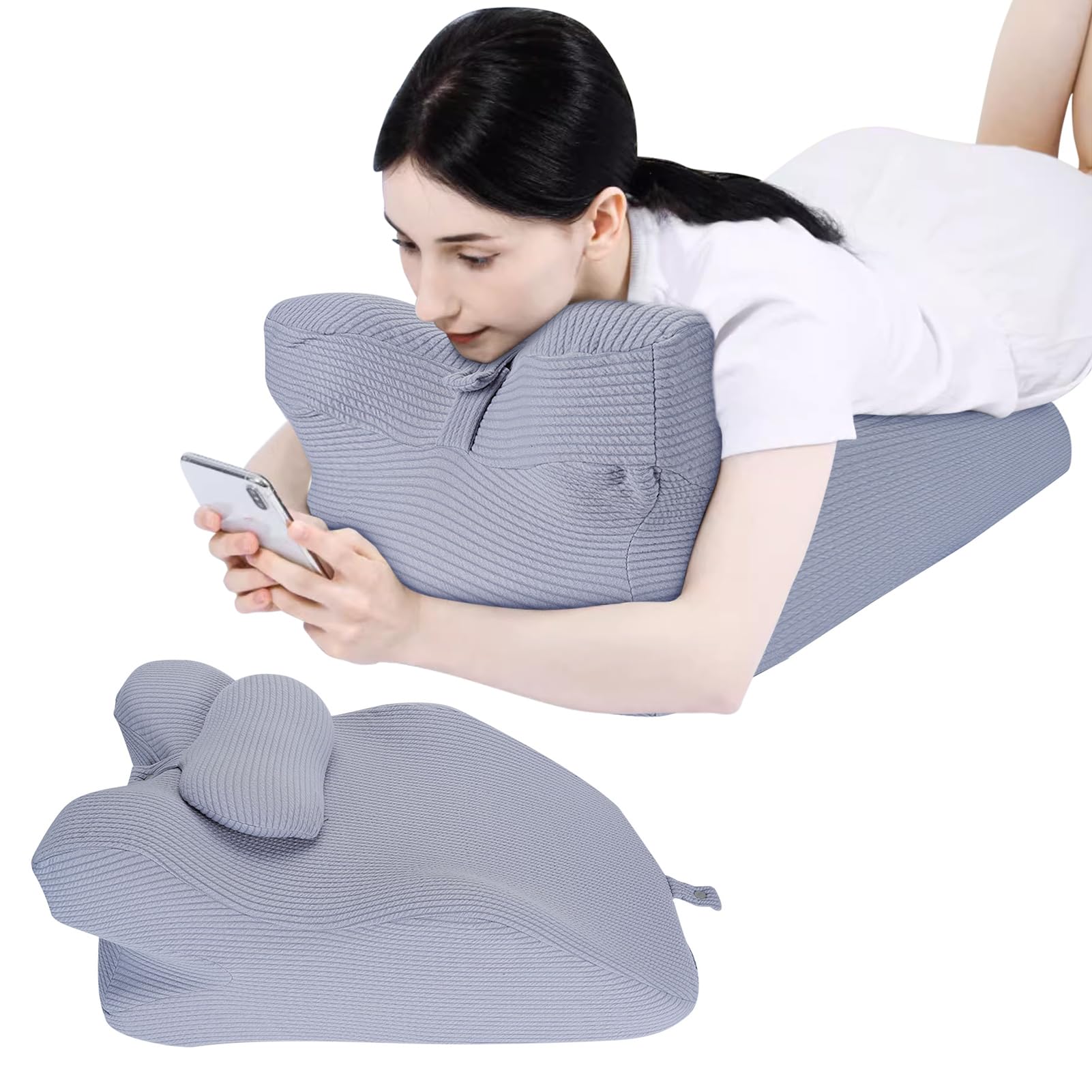 Poduszka do czytania na łóżko i sofę, poduszka klinowa z pianką z pamięcią kształtu łóżko poduszka do spania boczna poduszka do spania ergonomiczna poduszka do podparcia