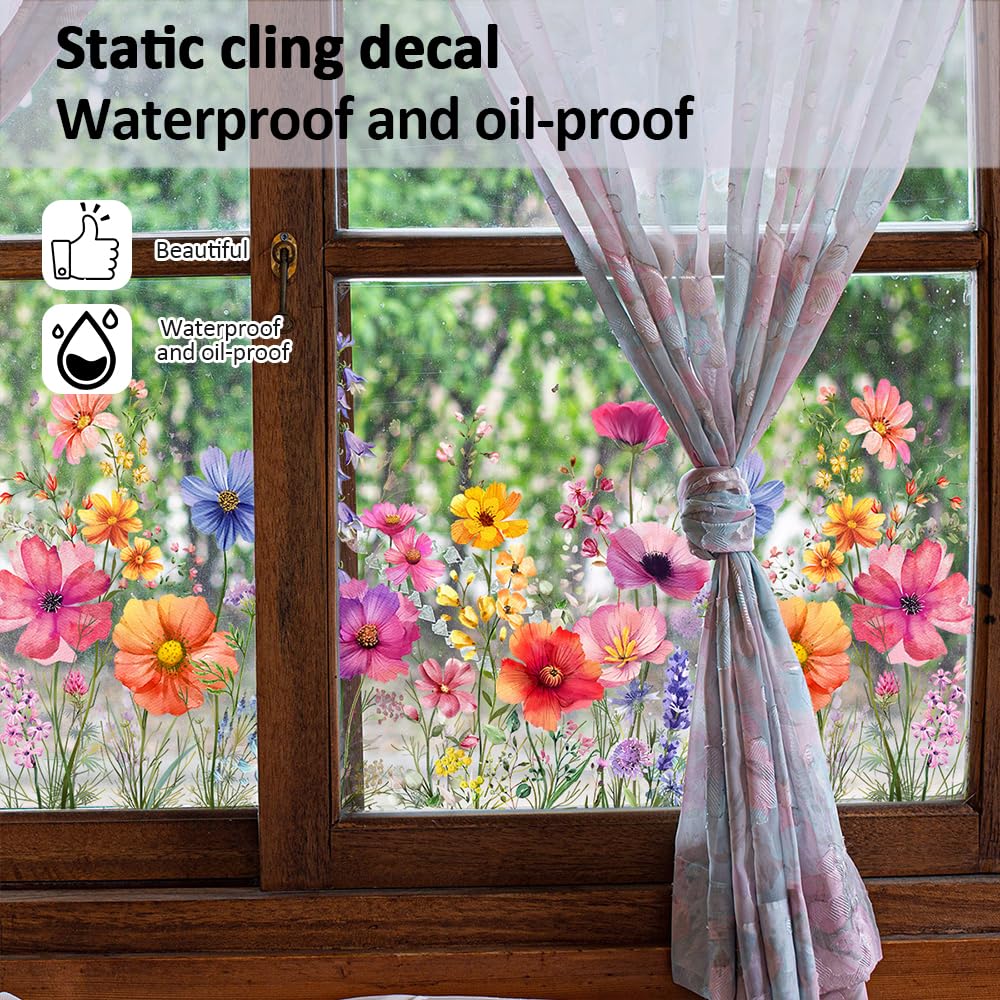 Foglio di adesivi natalizi per finestre, adesivi decorativi natalizi