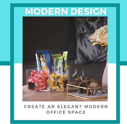 Miniatura 6 de Portamápices acrílicos 5 unidades diseño moderno escritorio oficina organizador de maquillaje Ultoss