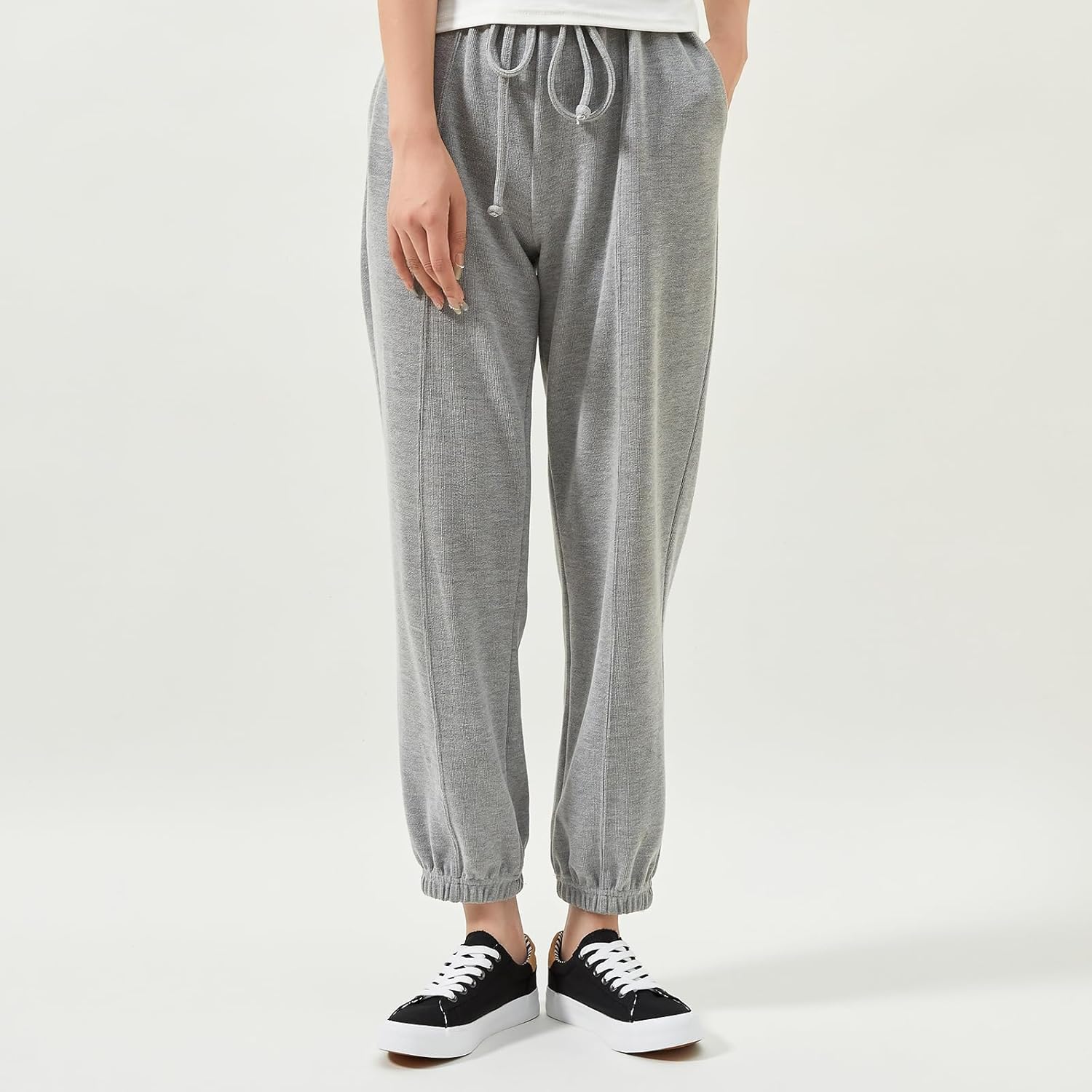 XRH Tennis Shoes Womens Low Top Casual Shoes for Women, Lace Up Canvas Sneakers Comfortable Shoes for Women Walking Shoes - Image 6