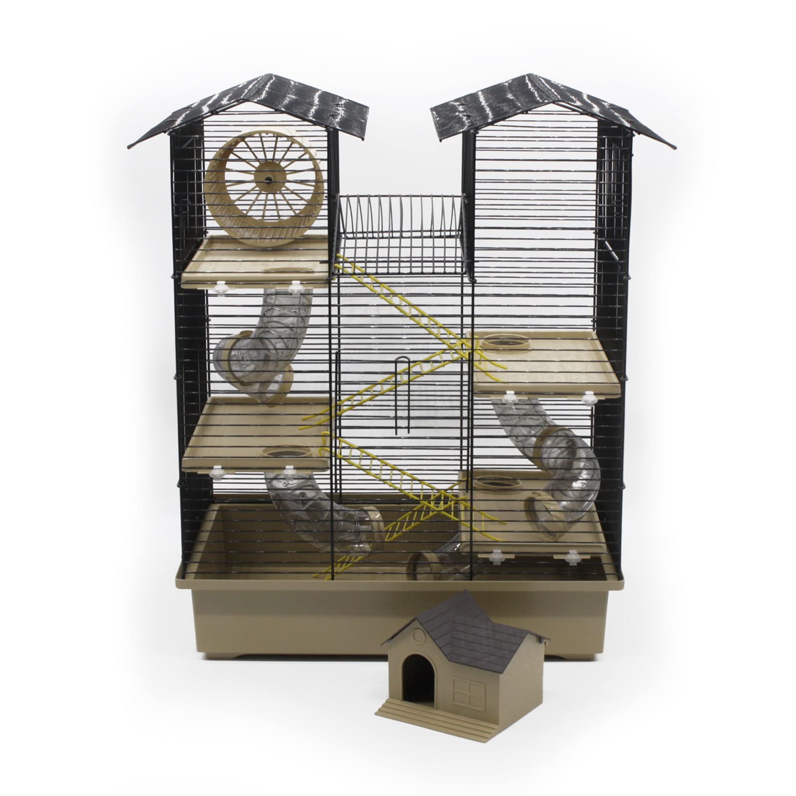 ZooPaul Jaula de roedores XXL CH2 Beige con accesorios ratón jaula hámster túnel casa