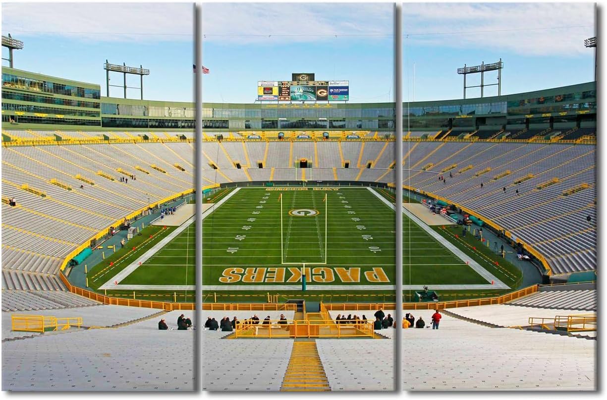 Wall Art for Living Room Lambeau Field Canvas Art Wall