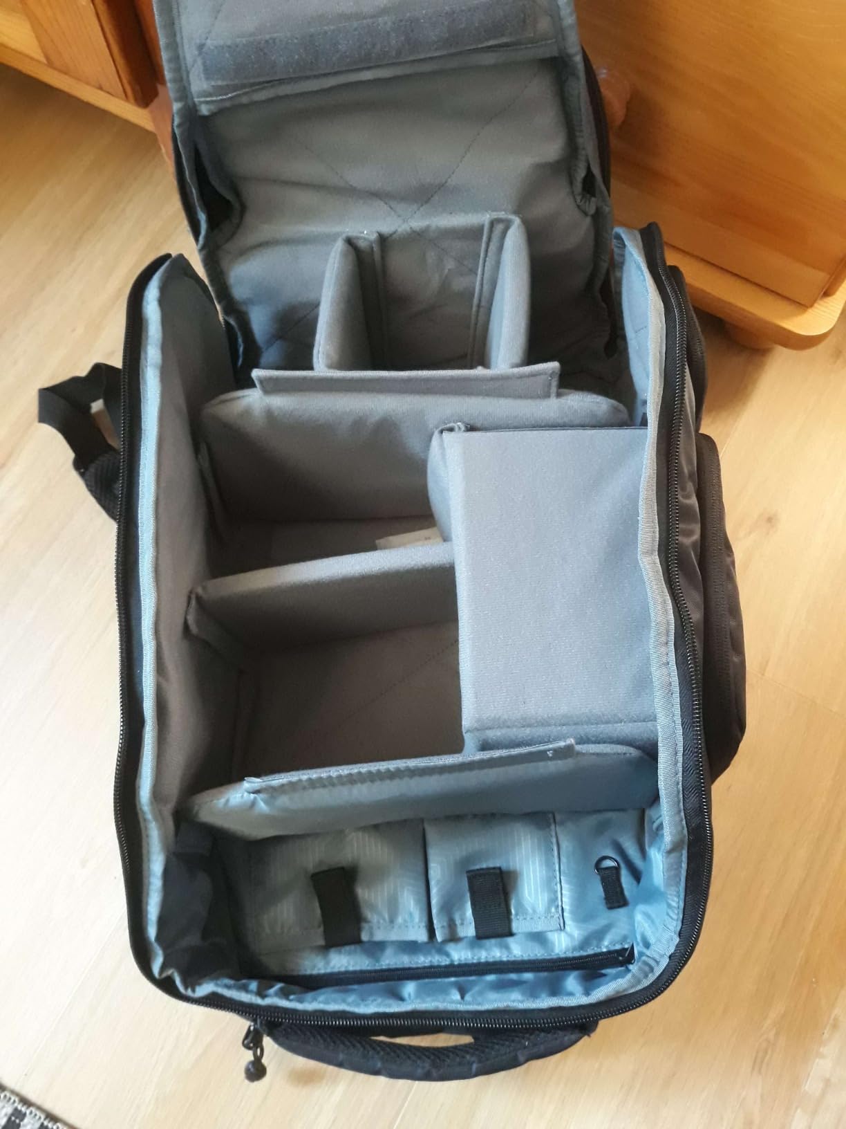 En väska kanske för komplex, med sina fel men bekväm