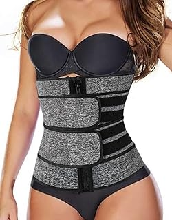 MANIFIQUE Waist Trainer Belt for Women Breathable Sweat Belt Waist Cincher Trimmer Body Shaper Girdle Fat Burn Belly Slimming Band for Weight Loss Fitness Workout