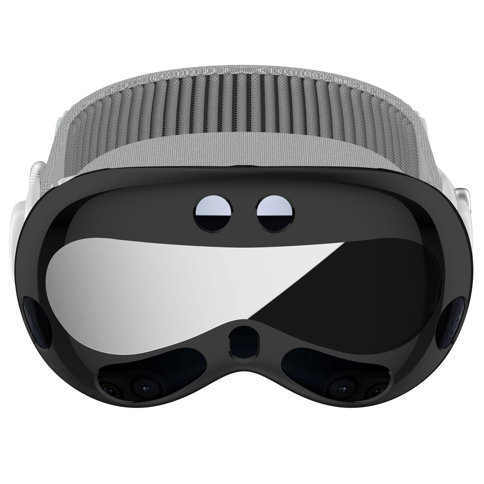 for Apple Vision Pro Electroplated TPU Protective Case VR Glasses Accessories(Black)-image-0