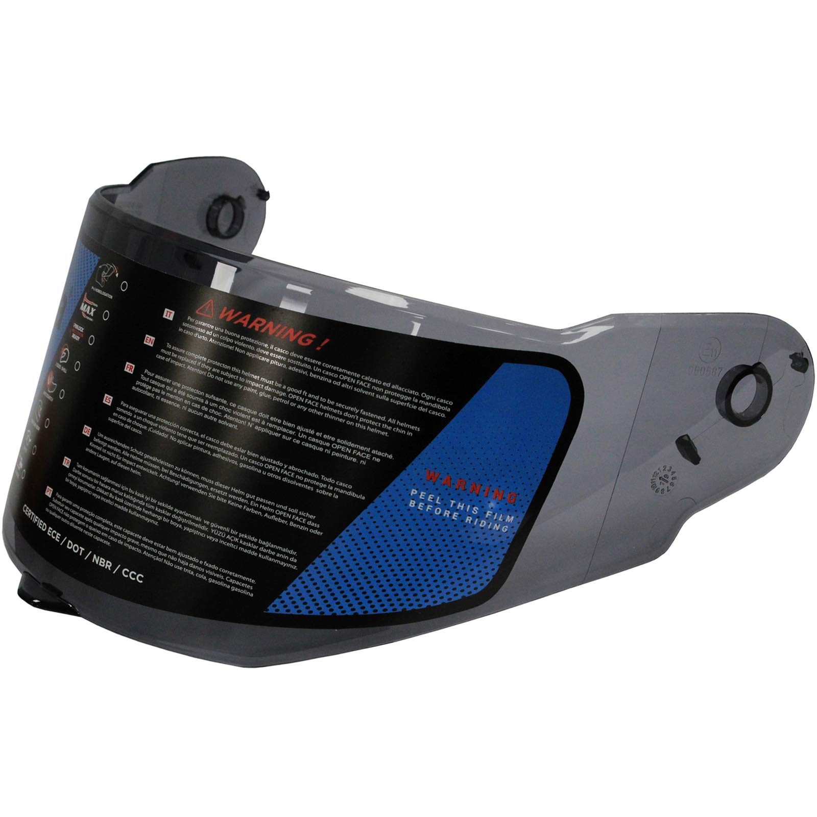 Spada Raiden Motorcycle Helmet Visor – Clear Anti-Fog, Pinlock Ready, Quick Release