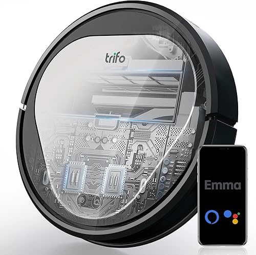 Trifo Robot aspirador, aspiradoras robóticas de 3000 Pa, 110 minutos de tiempo de ejecución y carga automática, compatible con Alexa y Google Home y