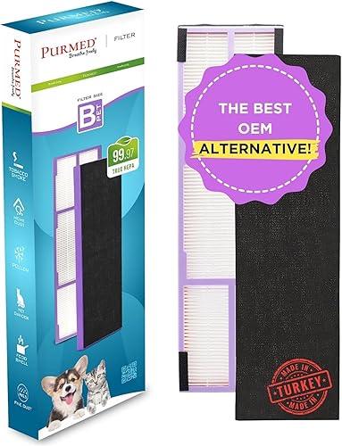 FLT4825 Filtro Hepa B de repuesto para mascotas, incluyendo marco de plástico compatible con el purificador de aire Guardian AC4825, AC4300, AC4900,