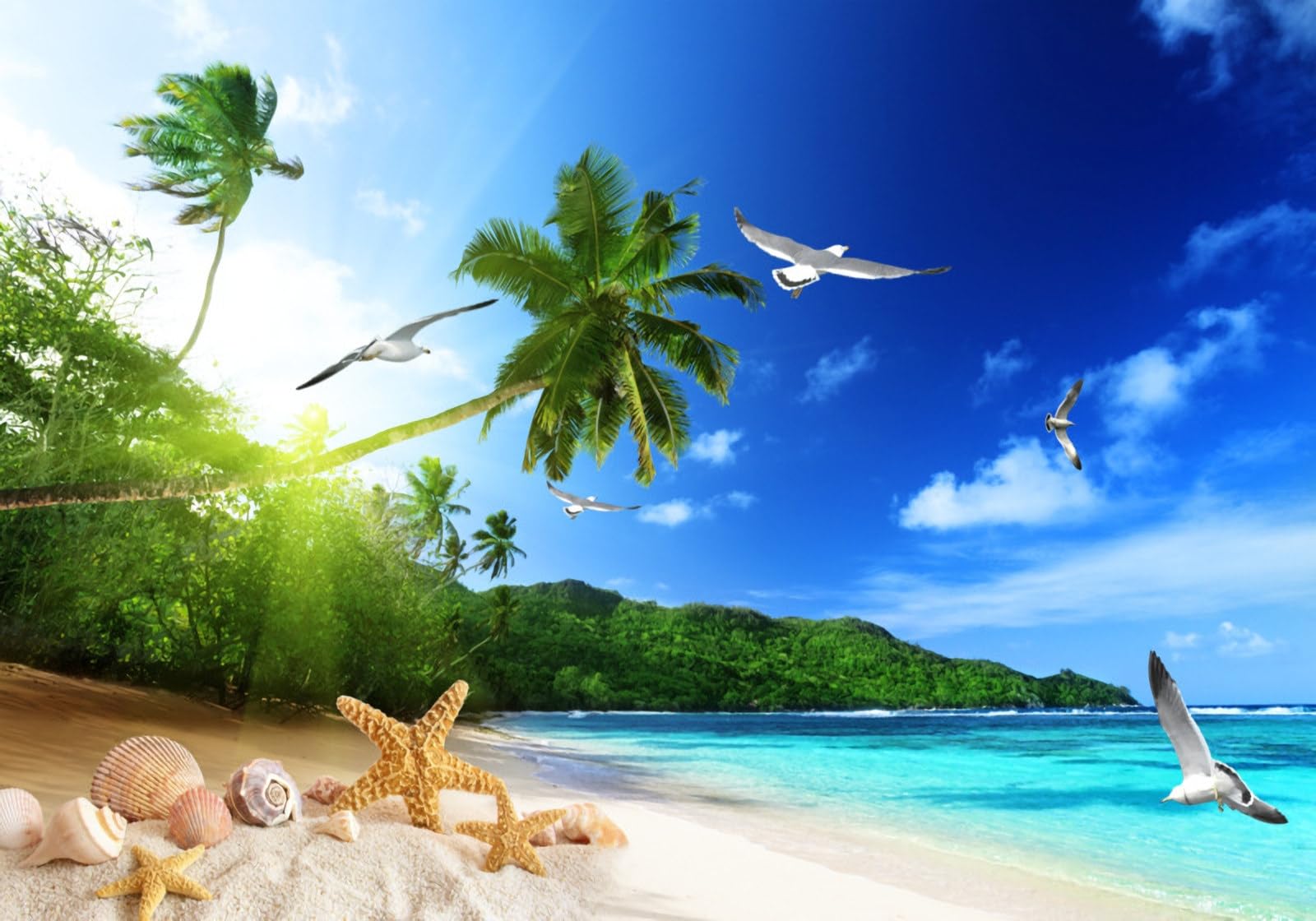 Papier peint panoramique paysage mer poster geant mural 430x300