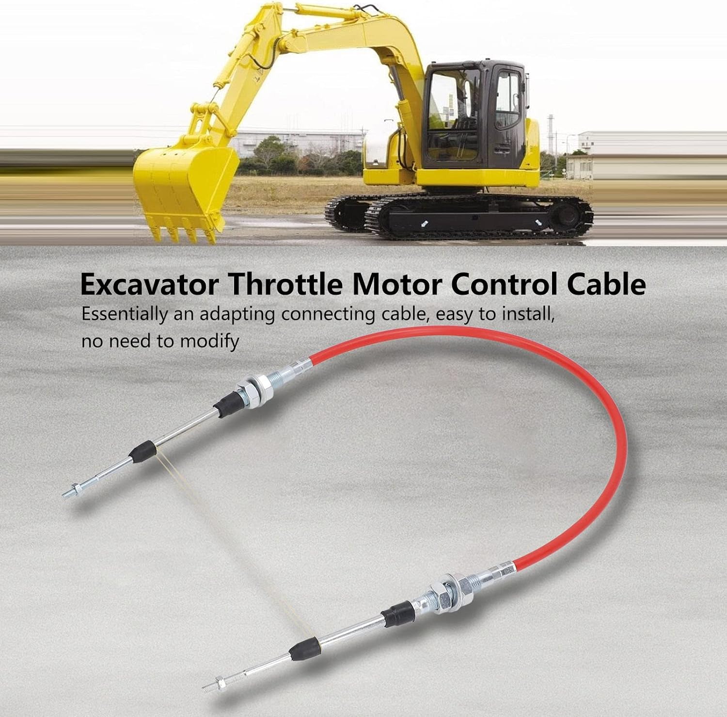 Excavator Throttle Motor Control Cable Ex240 For For Ex230 Ex240 Throttles Replacem Cord Wire Throttle Cable Wire Rope Mounts