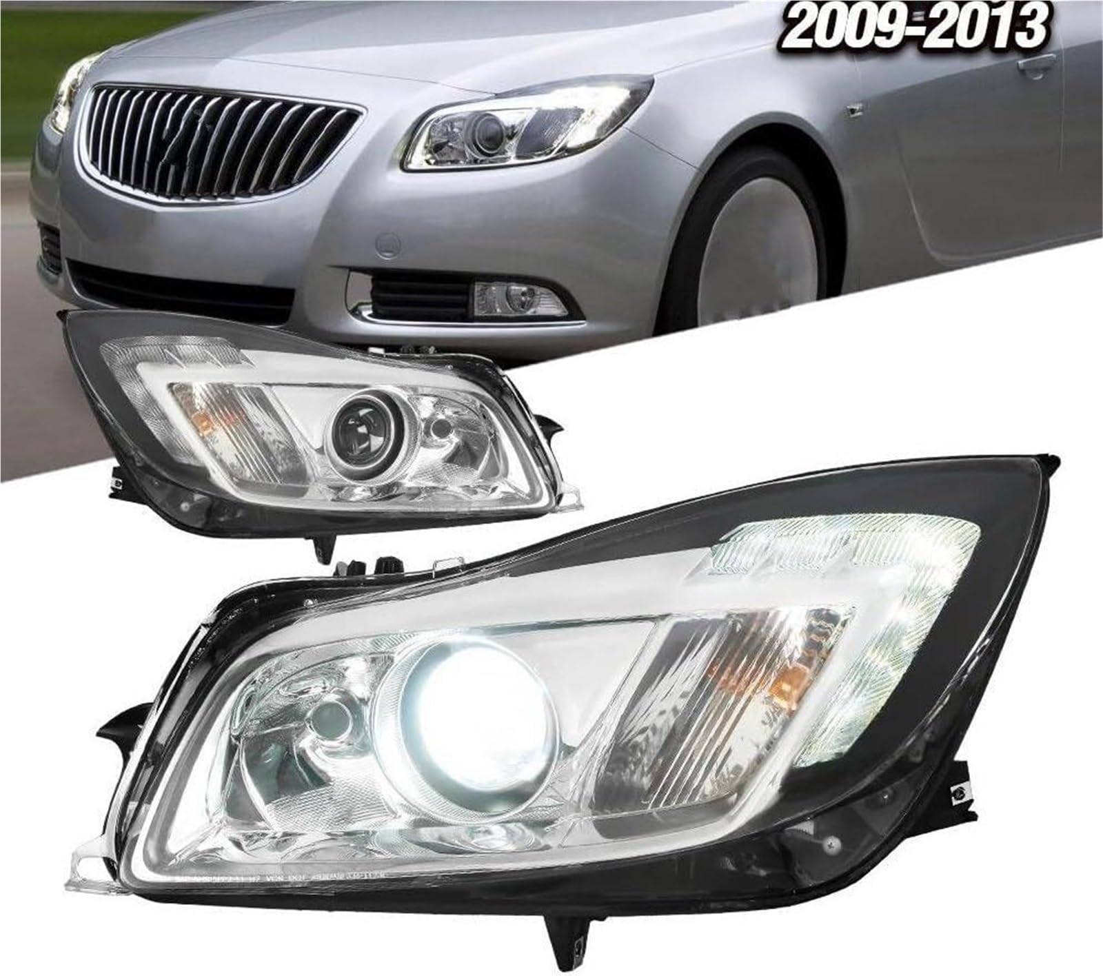 Fari dell'auto Fari anteriori per auto per allo xeno per Opel per Insignia 2009-2013