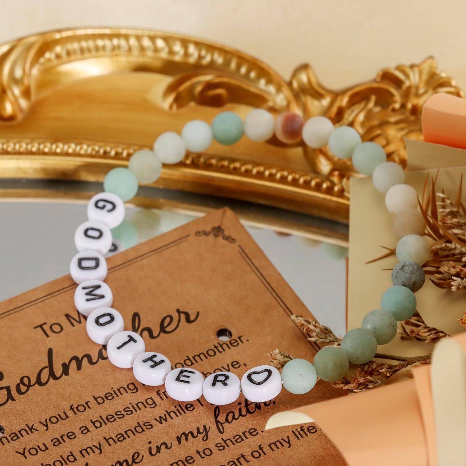 Kivosliviz Godmother Jewelry Gifts for Women Mothers Day Fairy Godmom Birthday Proposal Godmother Bracelet - Image 5