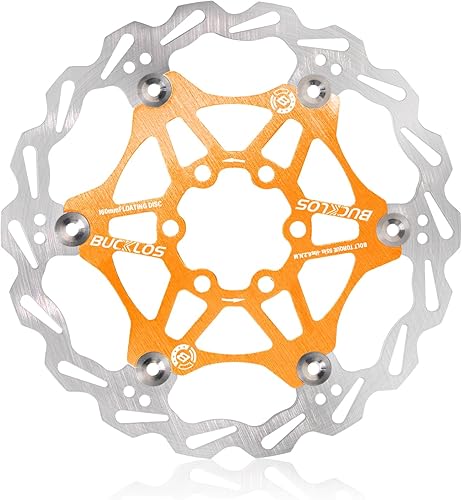 Miniatura 12 de BUCKLOS Rotor de freno de disco flotante de 6.299 in, 7.087 in y 7.992 in, rotores de frenos MTB de acero inoxidable con 6 pernos, rotor de disco