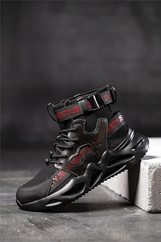 Miniatura 5 de Botas de trabajo de seguridad con punta de acero para hombres y mujeres, antideslizantes, ligeras, transpirables, industriales y de construcción