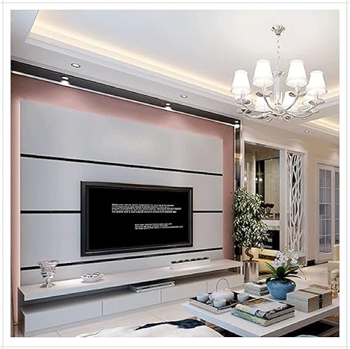 Miniatura 5 de SUBECO Decoración de esquina autoadhesiva de 3.9 ft de longitud, tira decorativa plana de aleación de aluminiofondo de TV mate, panel de decoración