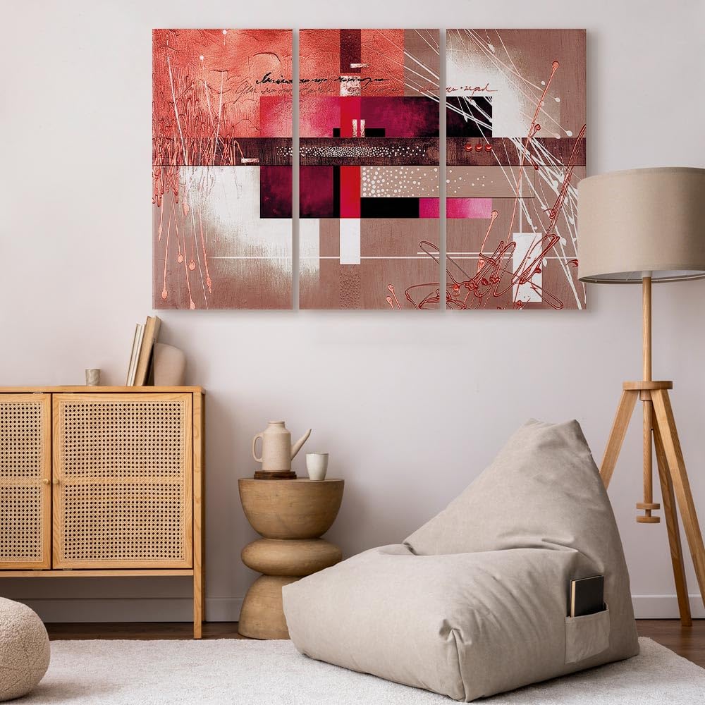 Cuadros B&D XXL - Cuadro en Lienzo 120x80 cm Abstracto - impresión de 3 piezas en material tejido no tejido - impresión artística - fotografía - gráfica - decoración de pared - Arte a-A-0110-b-h