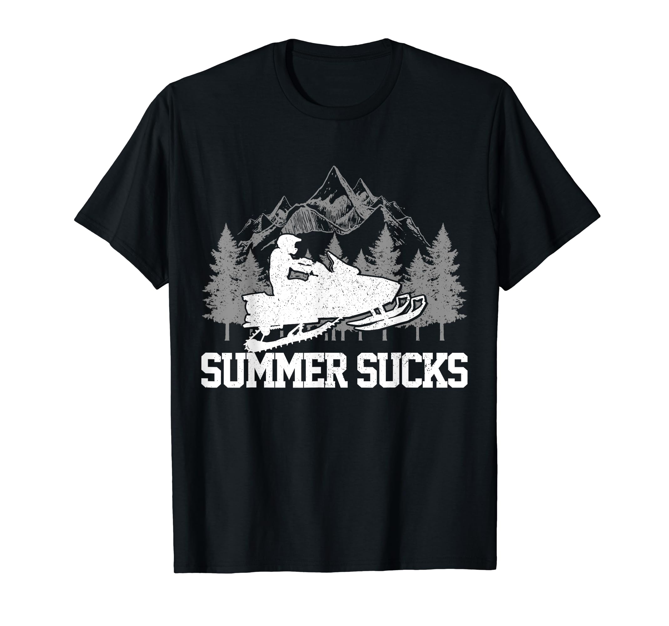 Snowmobile Summer Sucks Snowmobile Funny Gift T-ShirtOEKO-TEX STANDARD 100