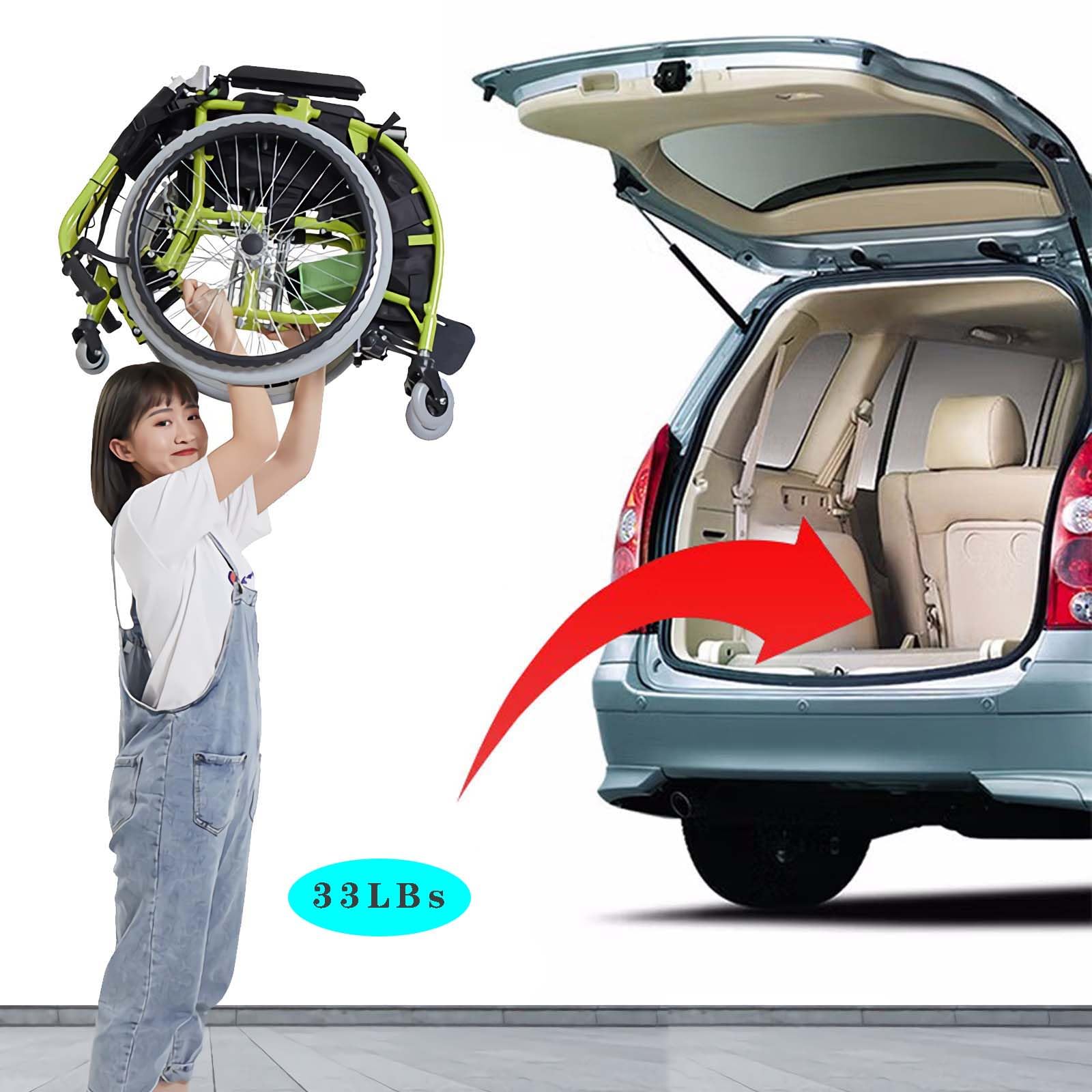 Silla de ruedas pediátrica ligera para niños con parálisis cerebral, silla de transporte plegable autopropulsada con capacidad de 220 libras