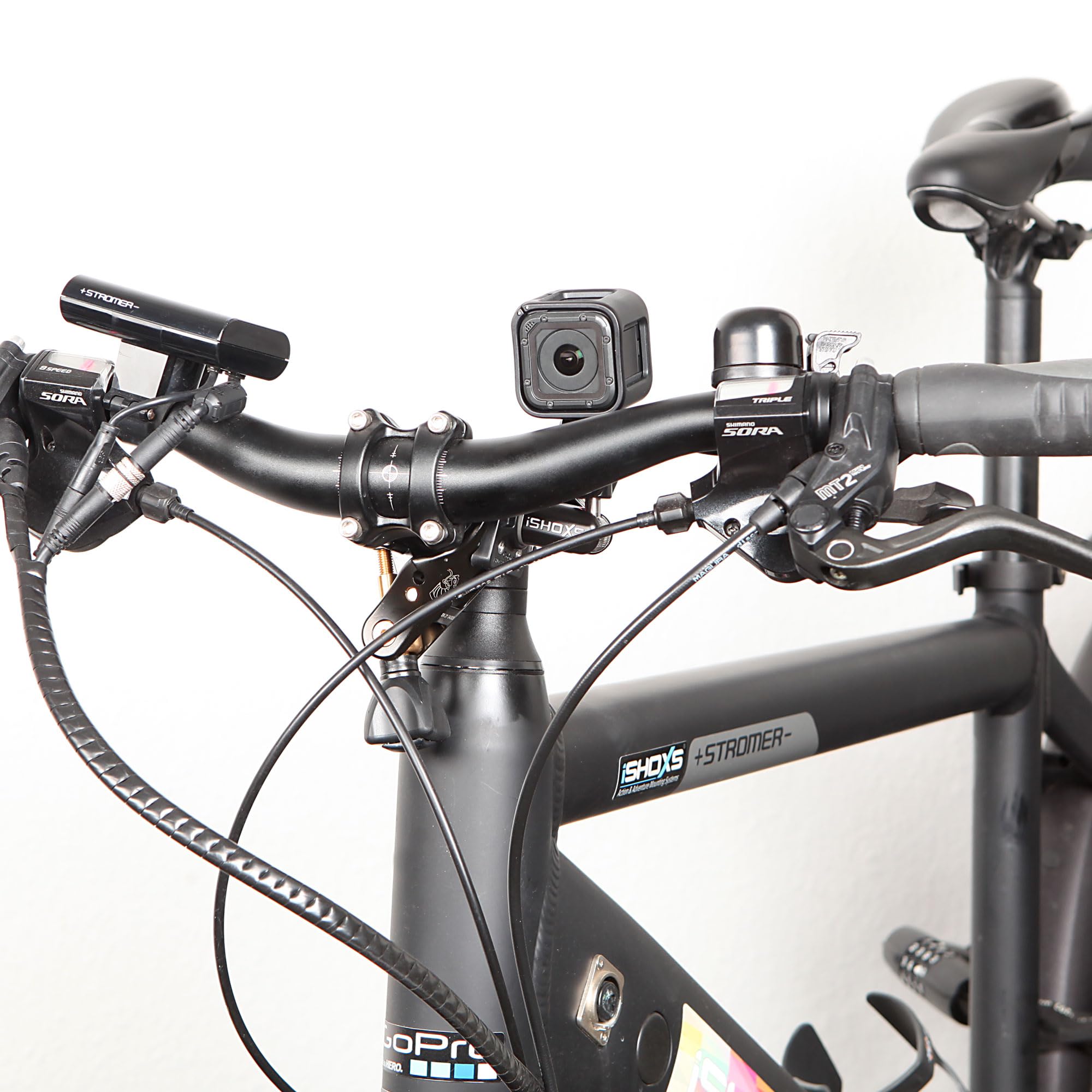 Cobra SLS-X Action Supporto in Alluminio per GoPro e Action Cam | Regolabile a 360°, Stabile e Antivibrazioni, Ø 15–50 mm, Ideale per MTB, Moto, Bici da Strada e Off-Road